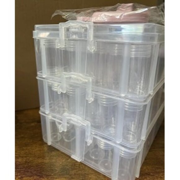 New 3-Tier Diamond Painting Storage Container, 150 Slots Portable Bead Organiz - Picture 3 of 3